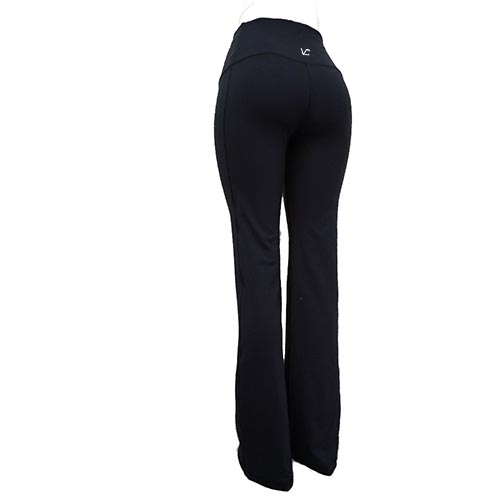 Victoria's Challenge Linen-Look-Lycra Tall Women Mid-Rise Yoga Flare Dress  Pants Look V8MR-LN (1)